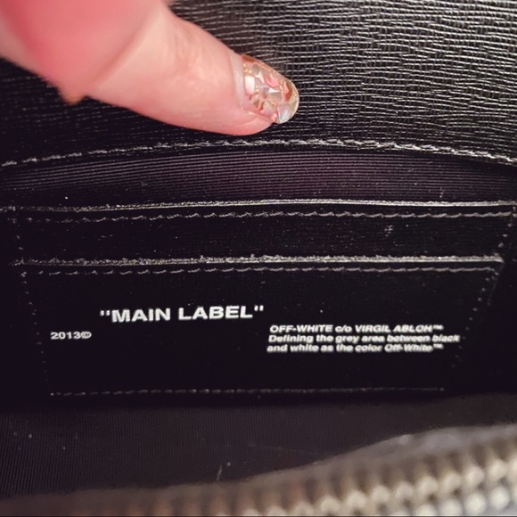 Off-White Black Mini Plain Binder Clip Flap Bag - Picture 11 of 12